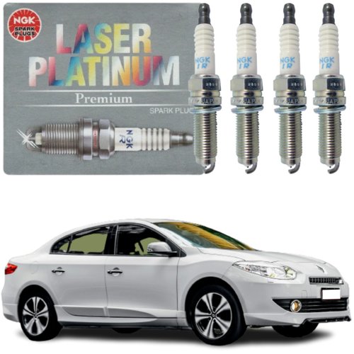 Jogo Vela Ignição original NGK Renault Fluence 2.0 16v Turbo 2013 a 2014