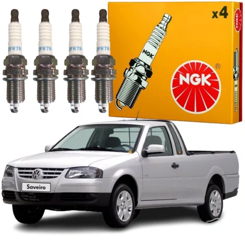 Jogo Vela Ignição Ngk Fox Gol G3 G4 Parati Kombi Saveiro G4