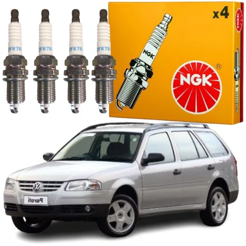 Jogo Vela Ignição Ngk Fox Gol G3 G4 Parati Kombi Saveiro G4