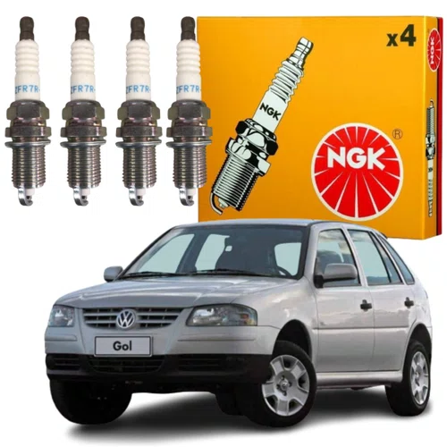 Jogo Vela Ignição Ngk Fox Gol G3 G4 Parati Kombi Saveiro G4