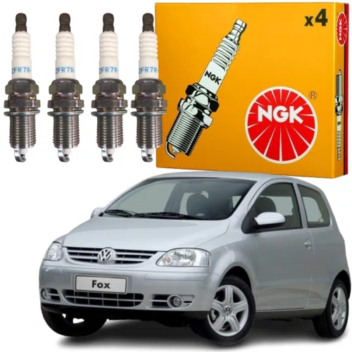 Jogo Vela Ignição Ngk Fox Gol G3 G4 Parati Kombi Saveiro G4