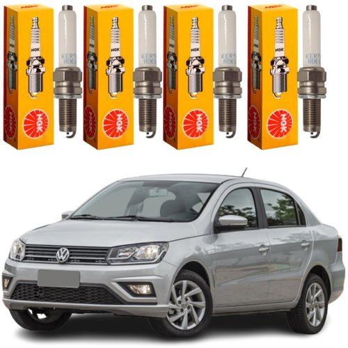 Jogo Vela Ignição original NGK Volkswagen Fox Gol Up Polo Voyage 1.0 12v Flex