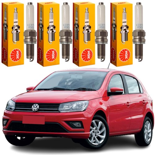 Jogo Vela Ignição original NGK Volkswagen Fox Gol Up Polo Voyage 1.0 12v Flex
