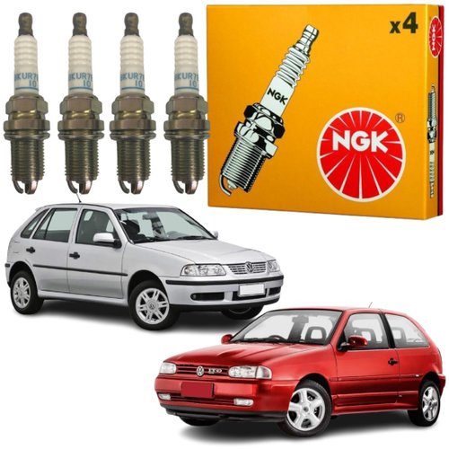 Jogo Vela Ignição original NGK Volkswagen Gol Parati G2 G3 Gol Parati Gti Polo