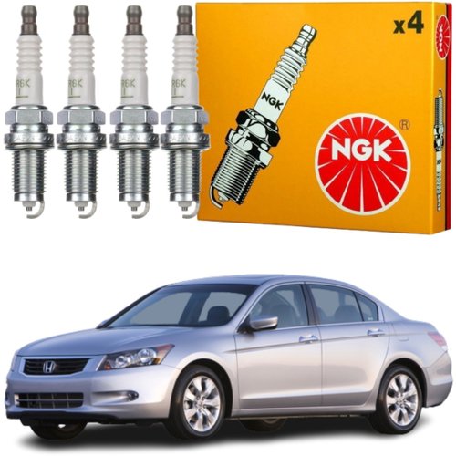 Jogo Vela Ignição original NGK Honda Accord 2.0 16v Gasolina 2005 a 2009