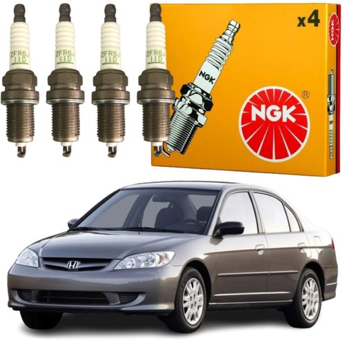 Jogo Vela Ignição original NGK Honda Civic Fit 1.7 16v 1.5 16v