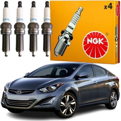 Jogo Vela Ignição original NGK Hyundai Ix35 Elantra Kia Sportage 2.0 16v Flex
