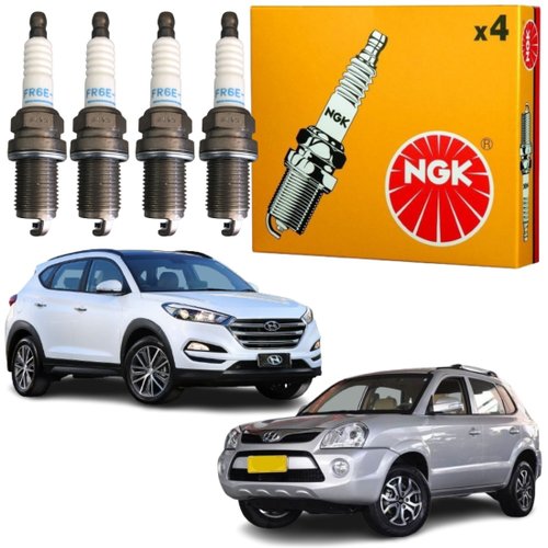 Jogo Vela Ignição original NGK Hyundai Tucson 2.0 16v Flex 2013 a 2019