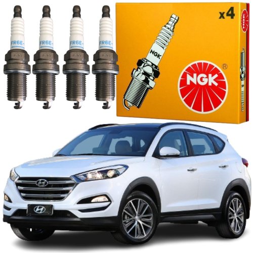 Jogo Vela Ignição original NGK Hyundai Tucson 2.0 16v Flex 2013 a 2019