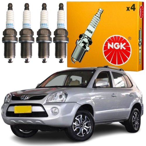 Jogo Vela Ignição original NGK Hyundai Tucson 2.0 16v Flex 2013 a 2019
