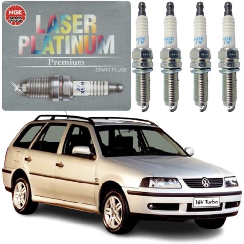 Jogo Vela Ignição Platinum NGK Volkswagen Gol Parati 1.0 16v Turbo