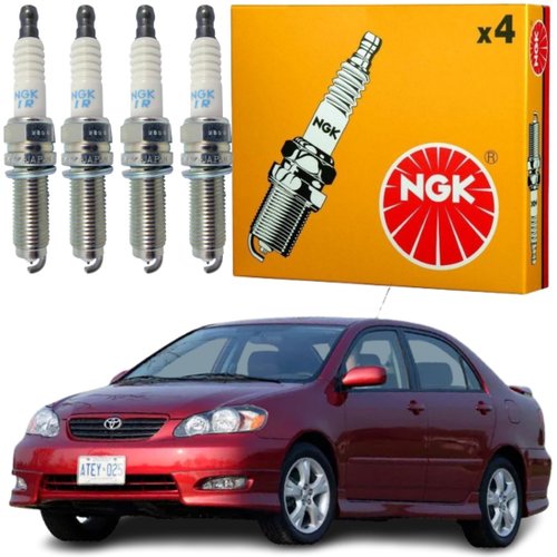 Jogo Vela Ignição original NGK Toyota Corolla 1.8 16v Flex 2006 a 2007
