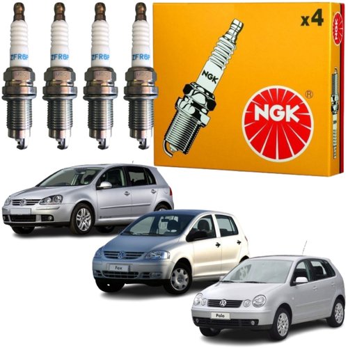 Jogo Vela Ignição original NGK Volkswagen Polo Fox Golf Spacefox 1.6