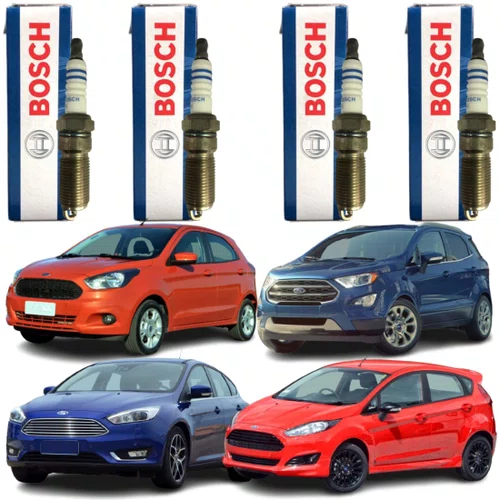 Jogo Vela Ignição Original Bosch Ford Sigma 1.5 1.6 Flex Jogo Vela Ignição Original Bosch Ford Sigma 1.5 1.6 Flex