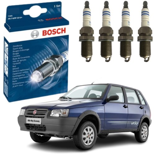 Jogo Vela Ignição Original Bosch Motor 1.0 1.3 1.4 8v Fire
