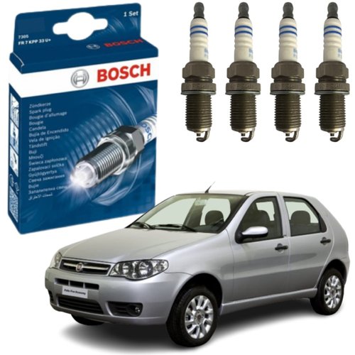 Jogo Vela Ignição Original Bosch Motor 1.0 1.3 1.4 8v Fire