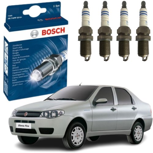 Jogo Vela Ignição Original Bosch Motor 1.0 1.3 1.4 8v Fire