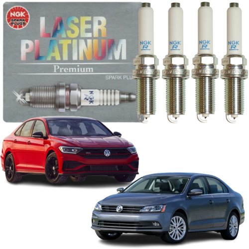 Jogo Vela Ignição Platinum NGK Volkswagen Fusca Golf Jetta Tiguan Audi A3