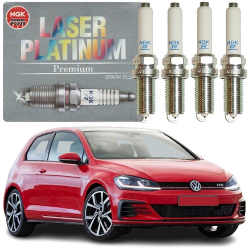 Jogo Vela Ignição Platinum NGK Volkswagen Fusca Golf Jetta Tiguan Audi A3