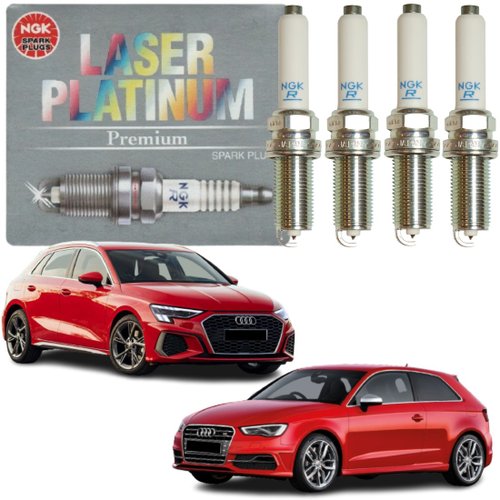 Jogo Vela Ignição Platinum NGK Volkswagen Fusca Golf Jetta Tiguan Audi A3