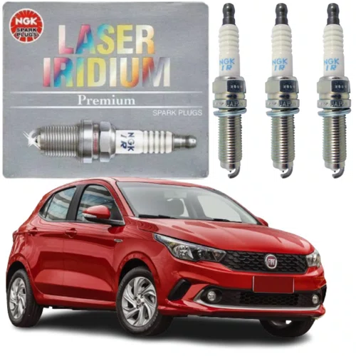 Jogo Vela Iridium Ngk Fiat Argo Mobi Uno 1.0 6v Firefly