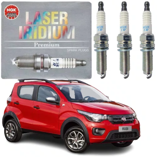 Jogo Vela Iridium Ngk Fiat Argo Mobi Uno 1.0 6v Firefly