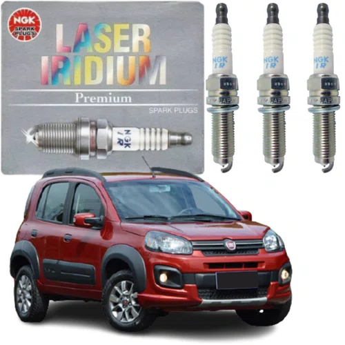 Jogo Vela Iridium Ngk Fiat Argo Mobi Uno 1.0 6v Firefly