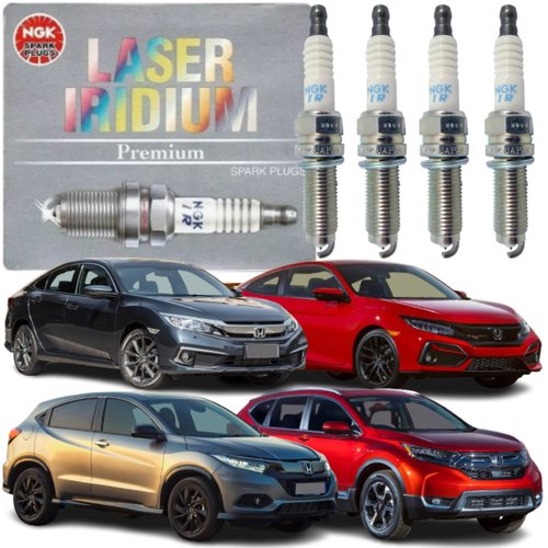 Jogo Vela Iridium NGK Honda Civic Crv Hrv Civic Si 1.5 16v Turbo