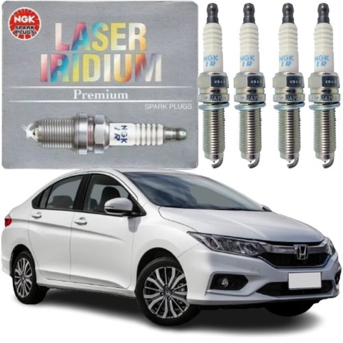 Jogo Vela Iridium original NGK Honda City Fit 1.5 16v 2014 a 2021