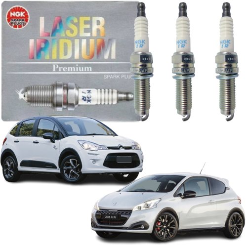 Jogo Vela Iridium NGK Citroen C3 1.2 12v Peugeot 208 1.2 12v