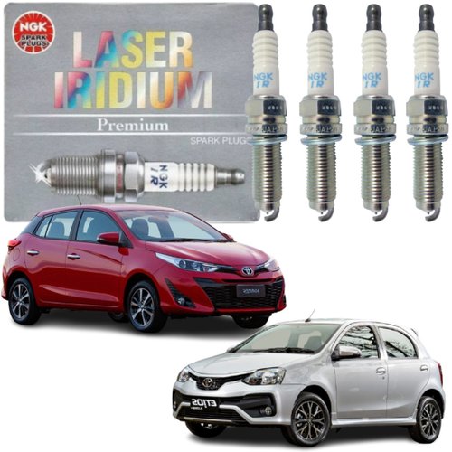 Jogo Vela Iridium NGK Toyota Etios Yaris 1.3 16v 1.5 16v