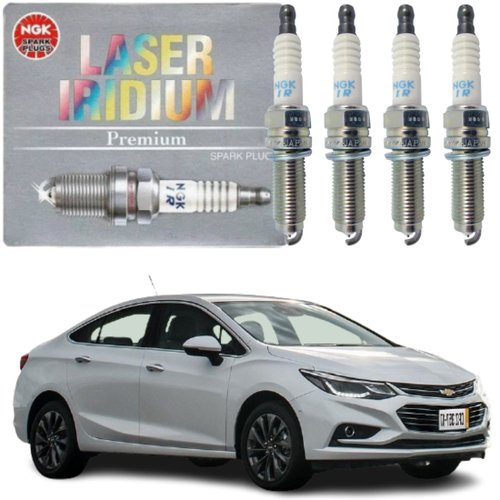 Jogo Vela Iridium Ngk Chevrolet Cruze Tracker 1.4 16v Turbo