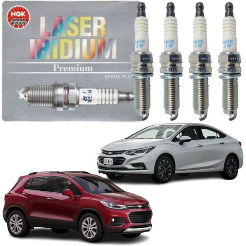 Jogo Vela Iridium Ngk Chevrolet Cruze Tracker 1.4 16v Turbo