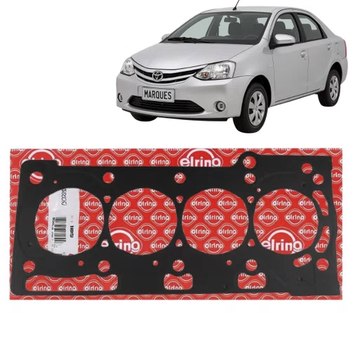 Junta Do Cabeçote Metalica Elring Para Etios 1.3 2012 A 2016
