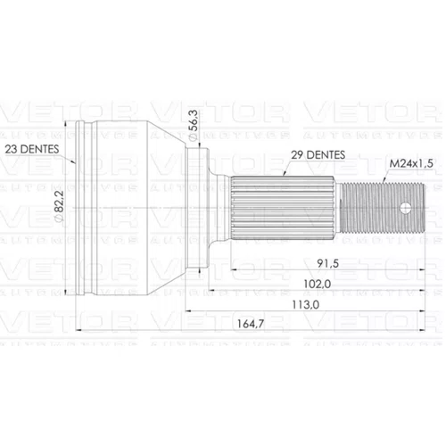 Junta Homocinética Nissan Sentra 2.0 16v Automático 14 A 23