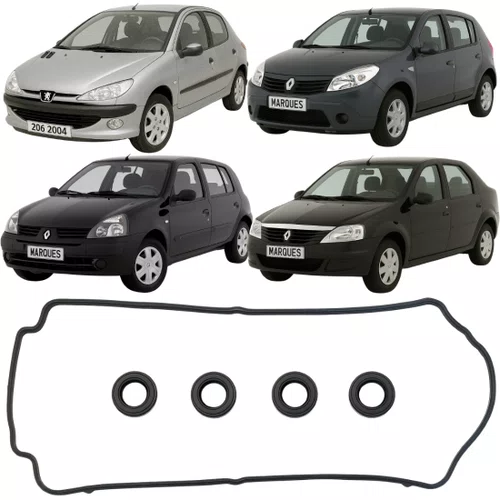 Junta Tampa Válvula Renault Clio Sandero 1.0 16v Hiflex D4d