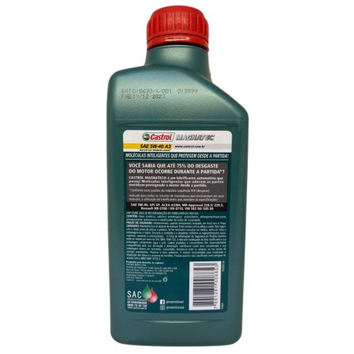 KIT 02 OLEO 5W40 CASTROL 502/505