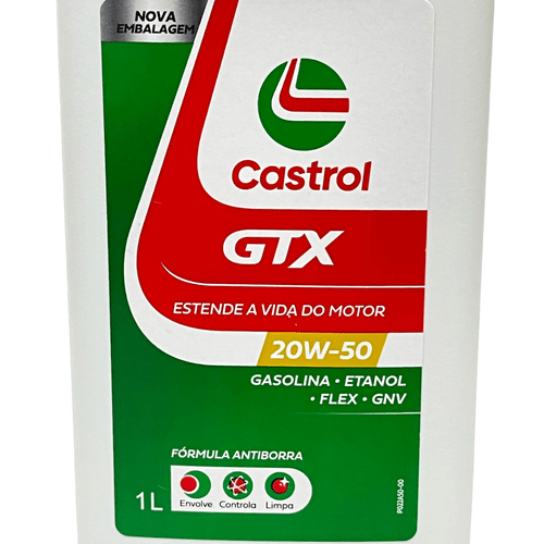 Kit 3 Óleo Lubrificante Castrol 20w50 Gtx Antiborra Api Sl
