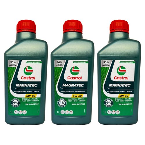 Kit 03 Óleo Motor Castrol Magnatec 5w30 Sintético Api Sp