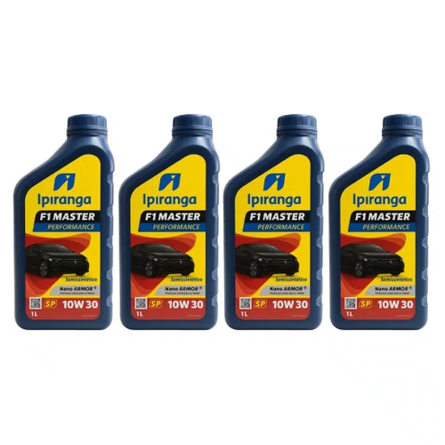 Kit 04 Óleo Motor 10w30 Semi Sintético Ipiranga F1 Master Kit 04 Óleo Motor 10w30 Semi Sintético Ipiranga F1 Master