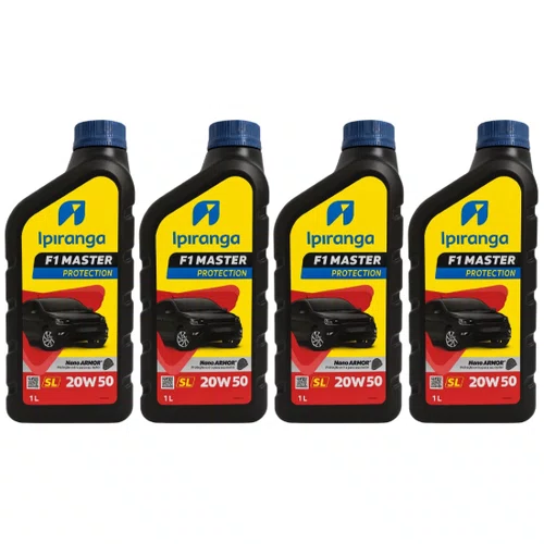 Kit 04 Oleo Motor 20w50 Mineral Api Sl Ipiranga F1 Master