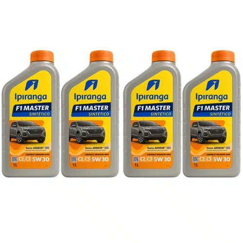 Kit 04 Oleo Motor 5w30 Api Ipiranga Nano Armor Acea C2/c3