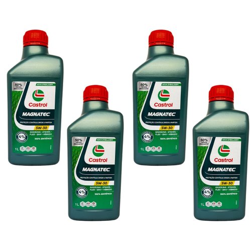 Kit 04 Óleo Motor Castrol Magnatec 5w30 Sintético Api Sp