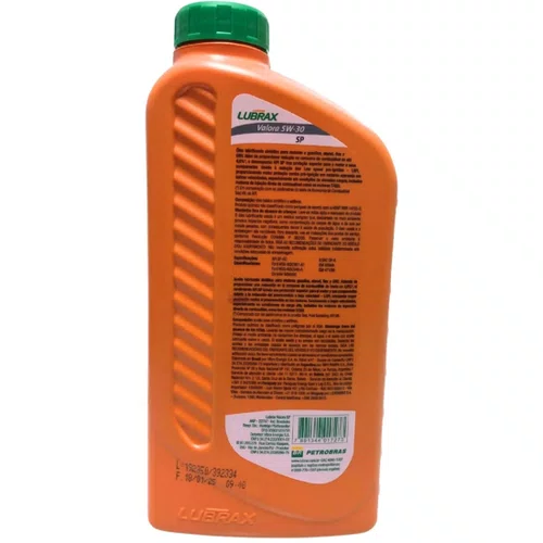 KIT 05 OLEO LUBRAX 05W30 VALORA