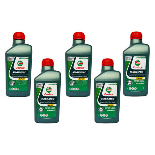 Kit 05 Óleo Motor Castrol Magnatec 5w30 Sintético Api Sp