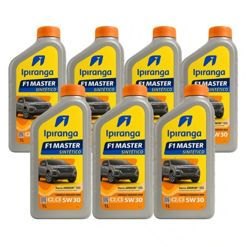 Kit 07 Oleo Motor 5w30 Api Ipiranga Nano Armor Acea C2/c3