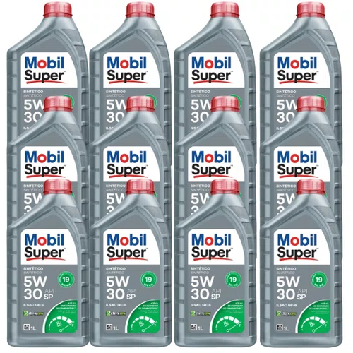 Kit 12 Litros Óleo Motor Mobil Super 5w30 Sintético D1 Kit 12 Litros Óleo Motor Mobil Super 5w30 Sintético D1
