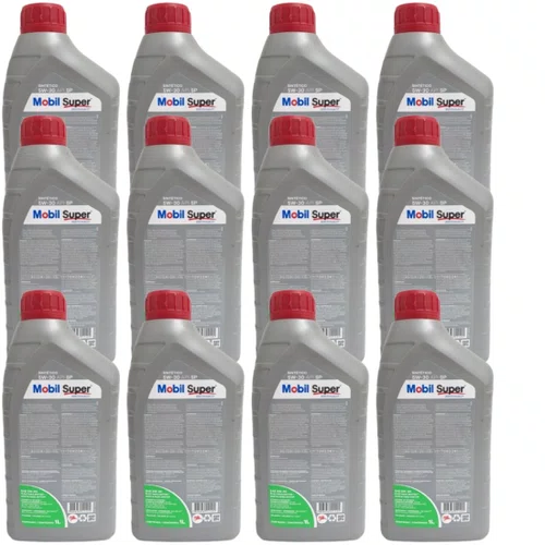 Kit 12 Litros Óleo Motor Mobil Super 5w30 Sintético D1