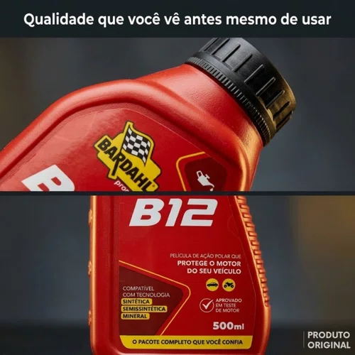 Kit 2 Aditivo Para Óleo De Motor Bardahl B12 Plus 500ml Ofer