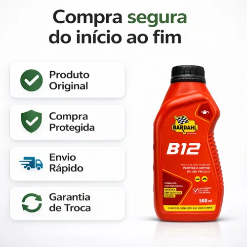 Kit 2 Aditivo Para Óleo De Motor Bardahl B12 Plus 500ml Ofer